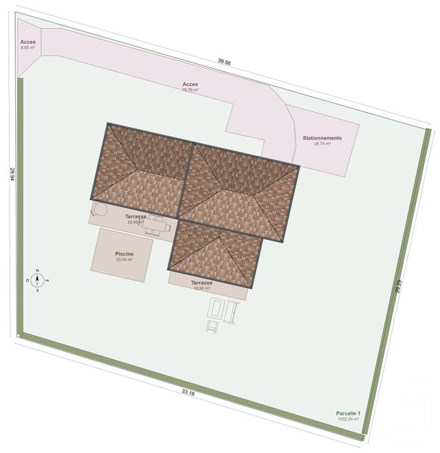 terrain à vendre - 1052.0 m2 - MOUGINS - 06 - PROVENCE-ALPES-COTE-D-AZUR - Century 21 Coast And Country